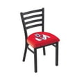 thumbnail image 1 of L00418 Black Wrinkle Fresno State Stationary Chair with Ladder Style Back by Holland Bar Stool Co., 1 of 2