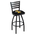 thumbnail image 1 of L014 - 36" Black Wrinkle Idaho Swivel Bar Stool with Ladder Style Back by Holland Bar Stool Co., 1 of 2