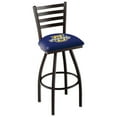 thumbnail image 1 of L014 - 36" Black Wrinkle Marquette Swivel Bar Stool with Ladder Style Back by Holland Bar Stool Co., 1 of 2