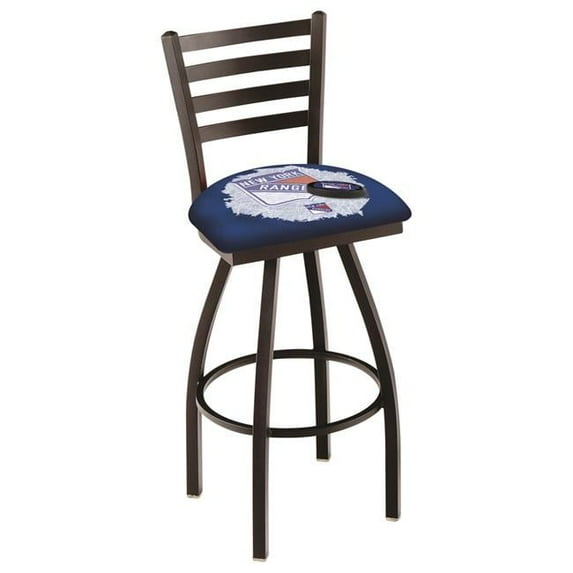 Holland Bar Stool 36 in. New York Bar Stool with Rangers Logo Swivel Seat