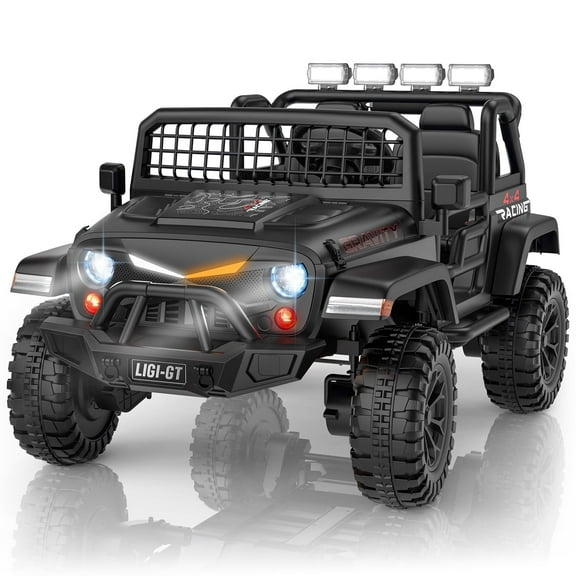 L10 APEX 24V 4WD Ride On Car for Big Kids, 2-Seater Electric Vehicle with Remote Control, LED Lights & Music, Exciting Christmas Surprise for Children