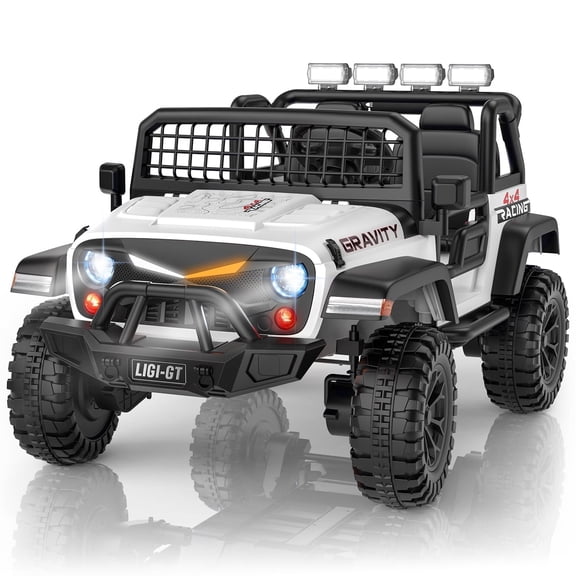 L10 APEX 24V 4WD Ride On Car for Big Kids, 2-Seater Electric Vehicle with Remote Control, LED Lights & Music, Exciting Christmas Surprise for Children