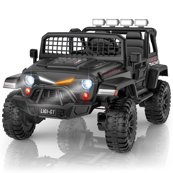 L10 APEX 24V 4WD Ride On Car for Big Kids, 2-Seater Electric Vehicle with Remote Control, LED Lights & Music, Exciting Christmas Surprise for Children