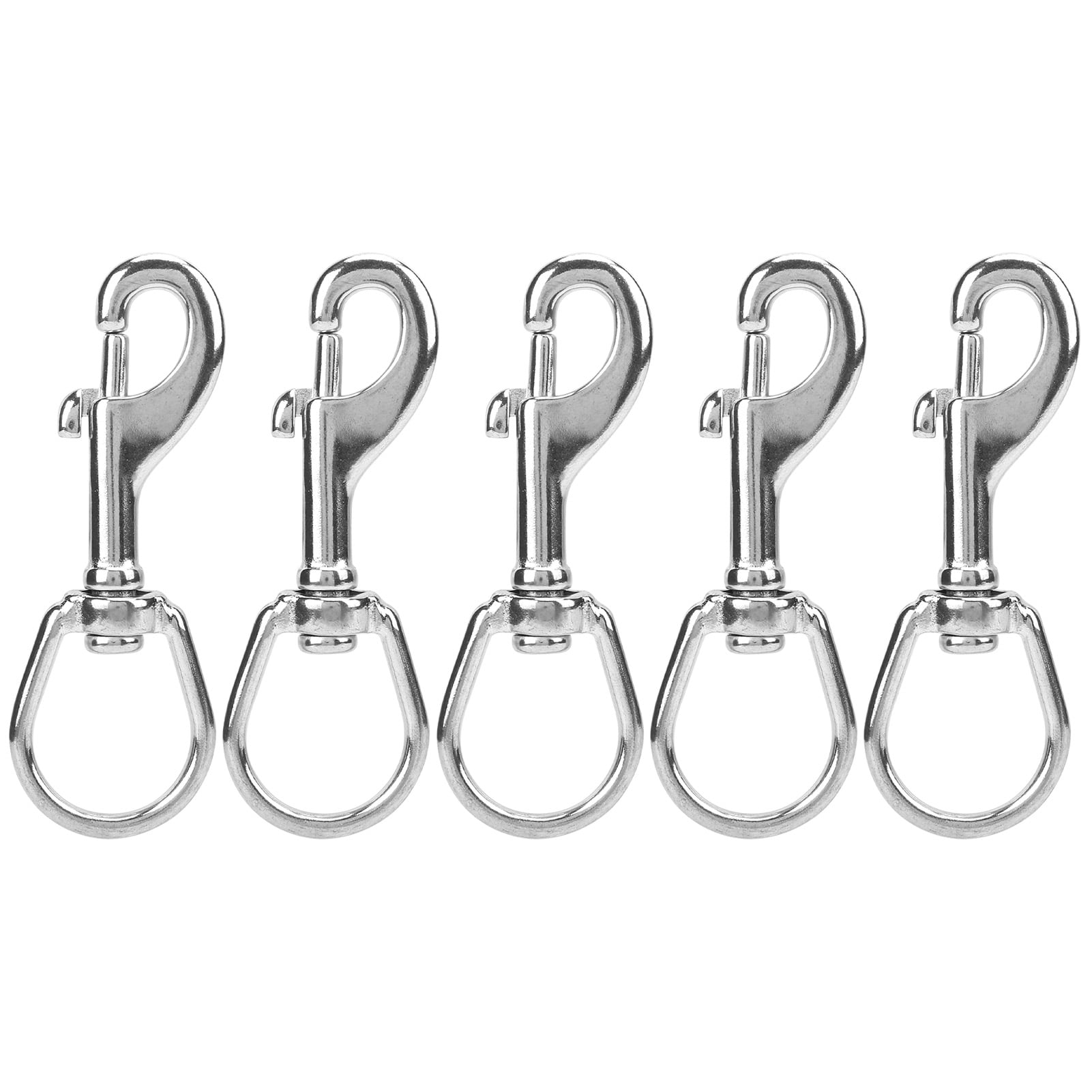 L100MM SpringSnap Clip Diving Hook Double Ended Stainless Steel Spring