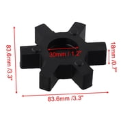 L110 NBR Rubber Spider Insert for L-Jaw Coupling, Compatible with Lovejoy