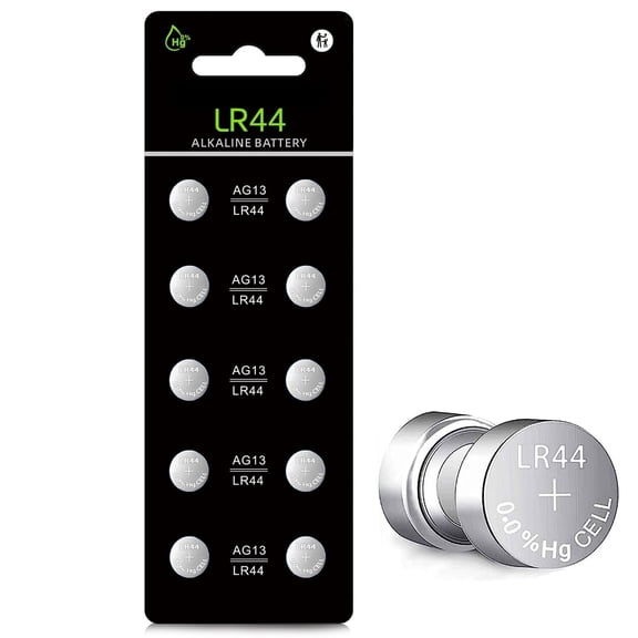 L1154f Battery LR44 AG13 L1154 a76 357 303 sr44 Batteries 1.5V Button Coin Cell Batteries (10 Count)