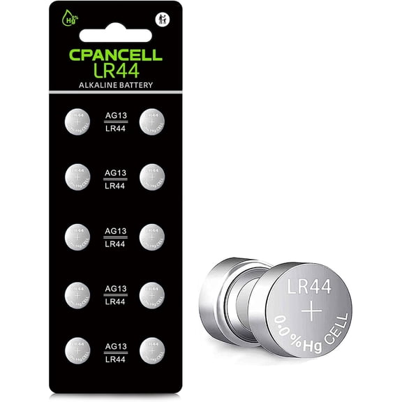 L1154f Battery LR44 AG13 L1154 a76 357 303 sr44 Batteries 1.5V Button Coin Cell Batteries (10 Count)