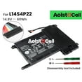 thumbnail image 1 of L14M4P23 L14S4P22 Battery for Lenovo IdeaPad Y700-14ISK Y700-15ISK 17ISK 80Q0 60Wh, 1 of 6