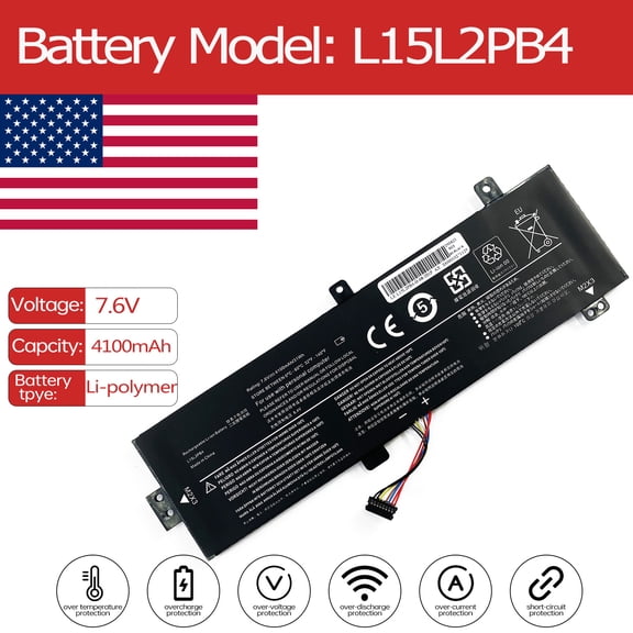 L15L2PB4 Battery For Lenovo IdeaPad 5B10K90786 5B10K88299 5B10K90804 5B10K87722 5B10L13961 5B10K90787 5B10L13960 5B10K87720 5B10K90805 5B10K87721 5B10K90785 5B10K90784
