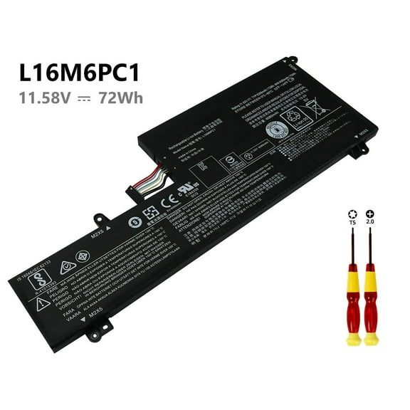 L16M6PC1 L16C6PC1 L16L6PC1 72Wh Laptop Battery for Lenovo Yoga 720 720-15 720-15Ikb Series 5B10M53743 5B10M53744 5B10M53745