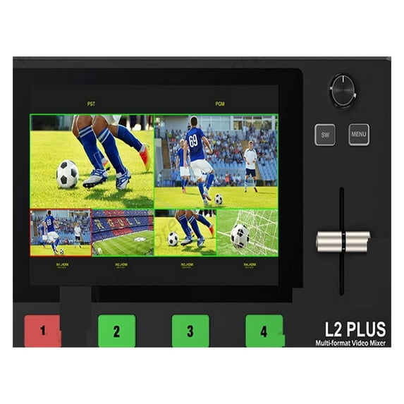 L2 PLUS 5.5" LCD Multi-camera Video Mixer Switcher Built-in Chroma Key And LOGO Overlay Control Chroma Key USB3.0 ,Wide Compatibility