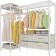 L20 Corner Garment Rack Heavy Duty L Shaped Clothing Rack with Hanging
