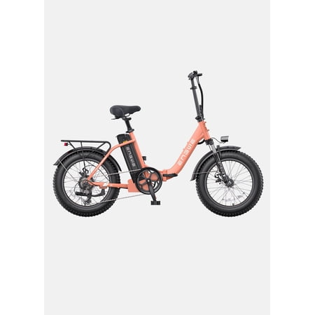 L20 Electric Bike 48V13Ah 750W 20*4.0inch fat tires Go off-road electric mountain Bicycle Step ebike for ladies Rose Pink