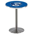 thumbnail image 1 of L214 Creighton University 42'' Tall - 30'' Top Pub Table with Stainless Finish, 1 of 1