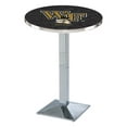 thumbnail image 1 of Wake Forest Demon Deacons 36" Square Base Chrome Pub Table, 1 of 2