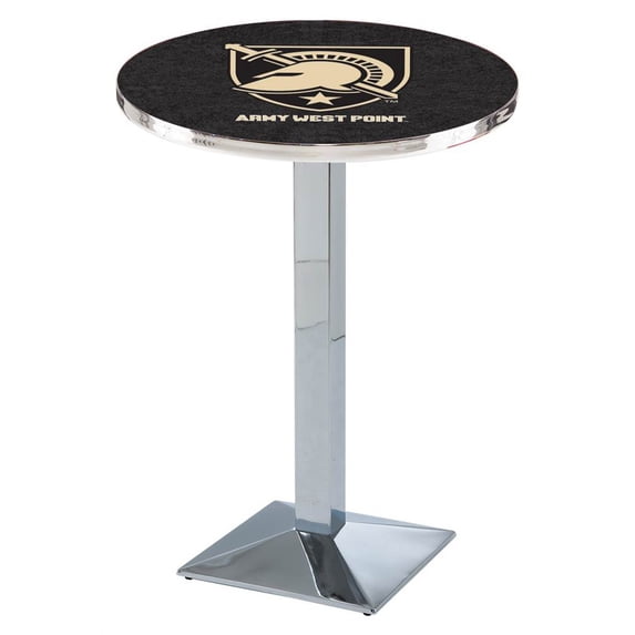NCAA Pub Table by Holland Bar Stool, Chrome - US Military Academy, 42'' - L217