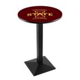 thumbnail image 1 of L217 Iowa State University 36in. Tall - 36in. Top Pub Table with Black Wrinkle Finish, 1 of 1