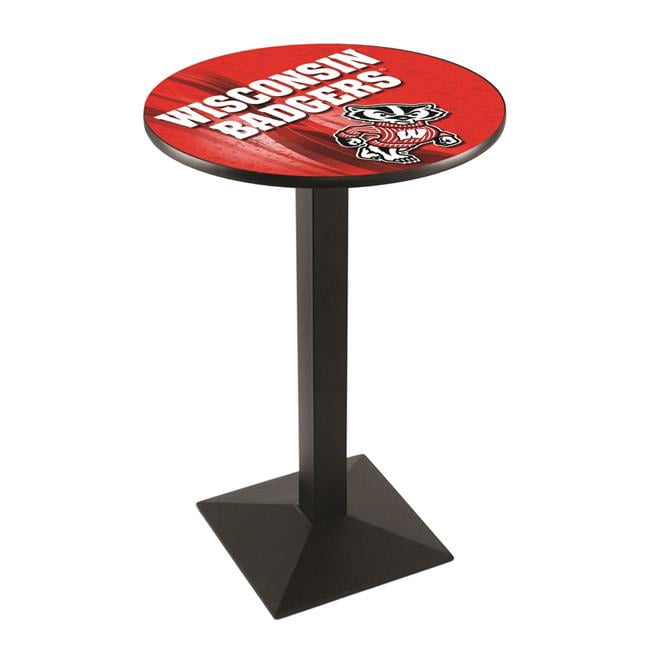 L217 University of Wisconsin (Badger) 42in. Tall - 36in. Top Pub Table ...
