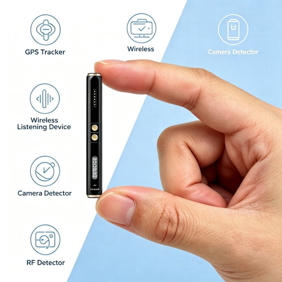 L22 G9 Pro Anti Spy Detector, Hidden Camera Finder, RF Signal & Magnetic GPS Tracker Detector, Portable Bug Detector for Hotel, Travel, Privacy Protection, Type-C Rechargeable