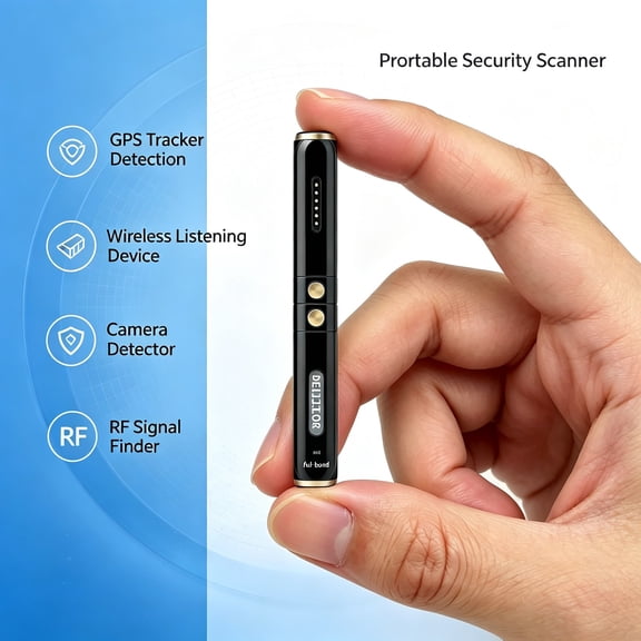 L27 G9 Pro Anti Spy Detector, Hidden Camera Finder, RF Signal & Magnetic GPS Tracker Detector, Portable Bug Detector for Hotel, Travel, Privacy Protection, Type-C Rechargeable