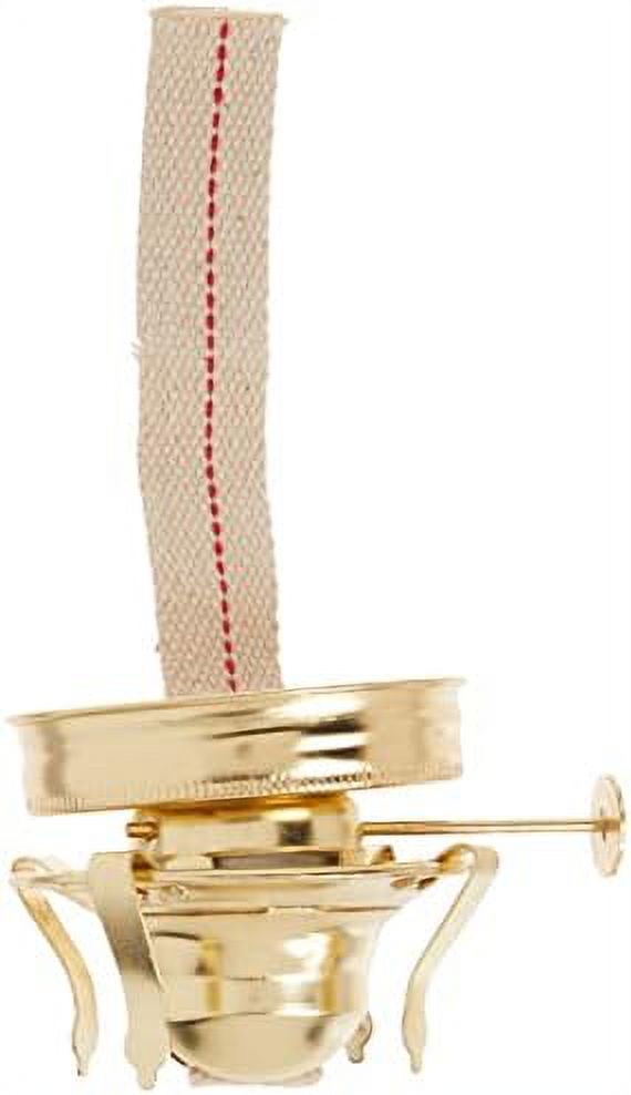 L27PB Mason Jar Oil Lamp Burner, Antique Brass