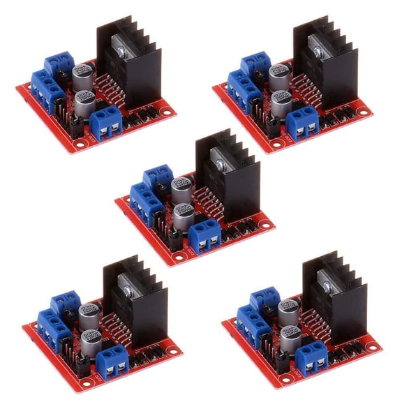 L298N Dual H-Bridge PWM DC Stepper Motor Driver Controller Module for Arduino (5 Pack)