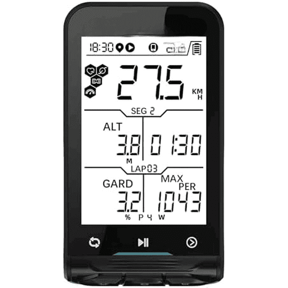 L3 GPS Bike Computer Wireless, 2.6" Screen Cycling Computer,Bike Speedometer Bluetooth ANT+, IPX7 Waterproof, Auto Backlight, Break-Proof Back Base,Supports HR/Speed/Cadence/Power Sensors$$Other