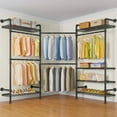L3 L Shape Garment Rack Heavy Duty Clothes Rack for Hanging Clothes