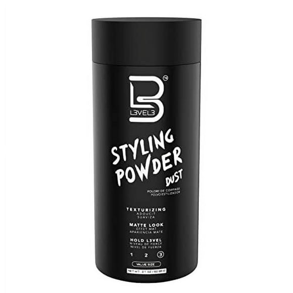 L3 Level 3 Styling .. Powder - Natural Look .. Mens Powder - Easy .. to Apply with No .. Oil or Greasy Residue .. (Large - 60 Grams)