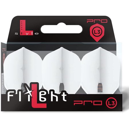 L3 Shape (Small Standard) PRO Molded Dart Flights – Champagne Ring Compatible – for Soft Tip & Steel Tip Darts