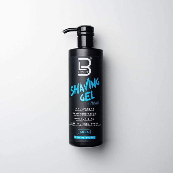 L3 Shaving Gel - Straight Razor Shave Gel - Non-Irritating - Refreshing Smell - No Hot Towel Necessary - Level Three Razor Gel (Aqua)