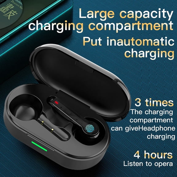 L32 New Stereo Wireless Sports Bluetooth Headset with Charging Compartment, Bluetooth Headset