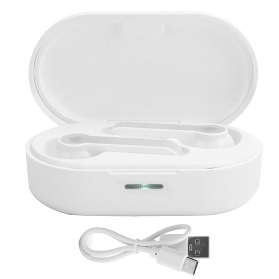 L32 Wireless Bluetooth 5.0 Stereo Earphone Noise Reduction Mini Headset with Charging BoxWhite