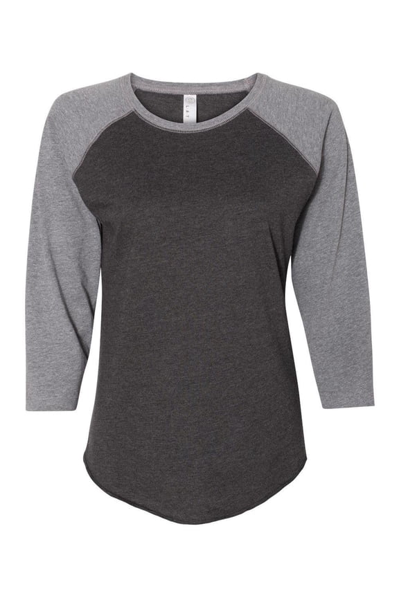 Lat Ladies Baseball Fine Jersey Tee 3530
