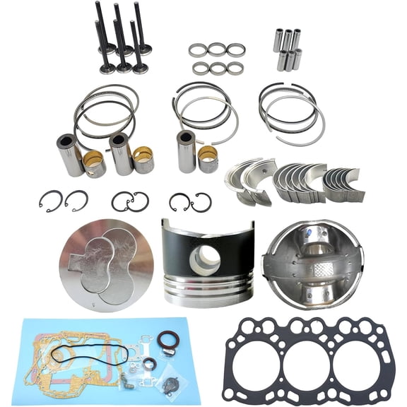 L3E Engine Overhaul Rebuild Kit (No cylinder liner) For Mitsubishi L3E Engine MM20 MM20CR MM20SR MM20T MX15 Excavator For Hyundai Mini R16-9 Pin Diameter 2166mm 30L17-10013 30L1710013