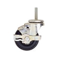thumbnail image 1 of L3RBLB 3 in. Rubber Caster with Brake  Black, 1 of 1