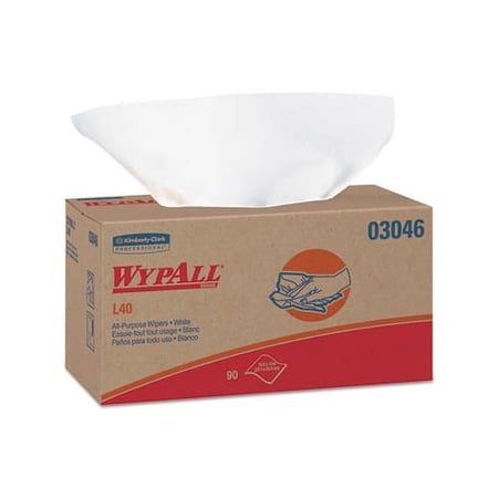 L40 Towels POP-UP Box, White, 10 4/5 x 10, 90/Box, 9 Boxes/Carton