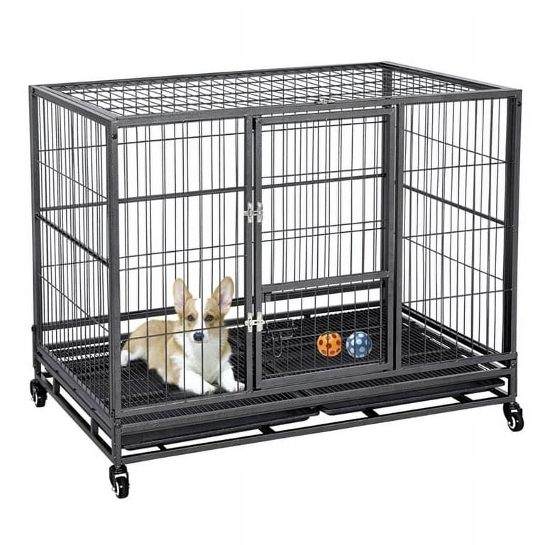 Rolling Dog Crate For Medium/Large Dogs Dog Cage