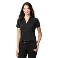 thumbnail image 1 of L547 Port Authority Women's Knit Shirt Silk Touch Performance Colorblock Stripe Polo, 1 of 2