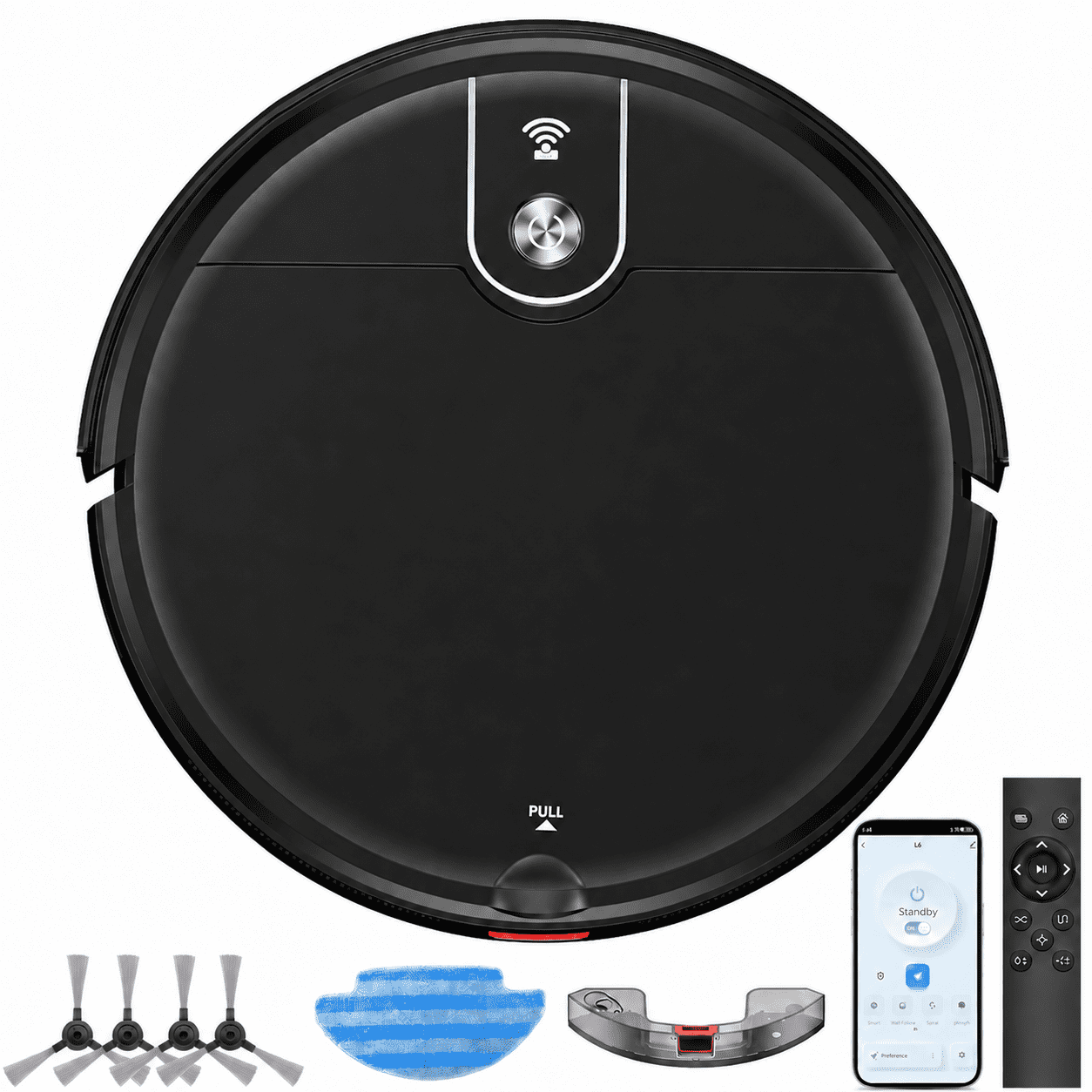 2-in-1 Robot Vacuum and Mop, 4000Pa Suction, 120 Min Runtime, App/WiFi/Alexa/Remote Control, Auto Recharge, HEPA Filter, for Hard Floors, Carpets and Pet Hair