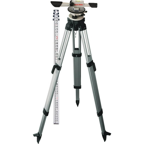 David White Meridian L6-20 Optical Level Kit - 22X Optical Levels - Multicolor