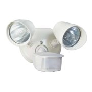 L6010WH White Twin Head Halogen Security Light