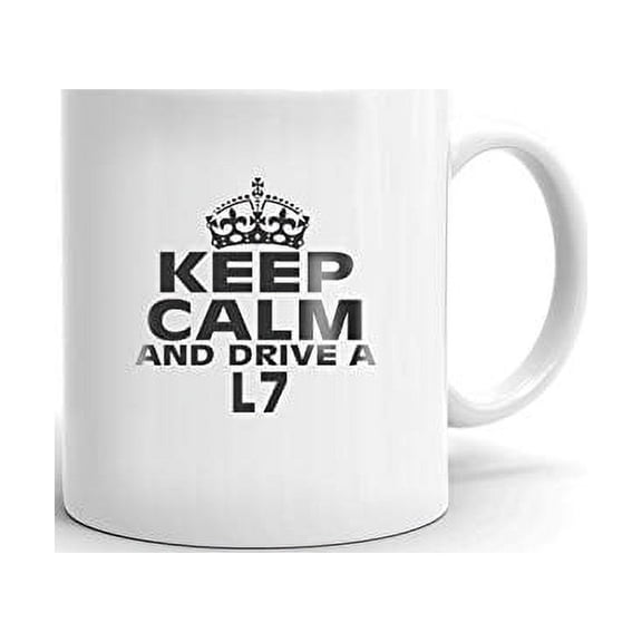 L7 Keep Calm and Drive Coffee Tea Ceramic Mug Cup Gift