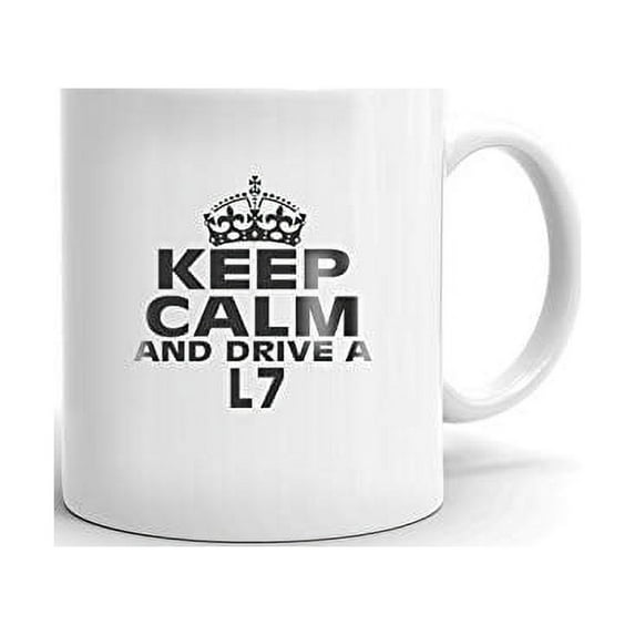 L7 Keep Calm and Drive Coffee Tea Ceramic Mug Cup Gift