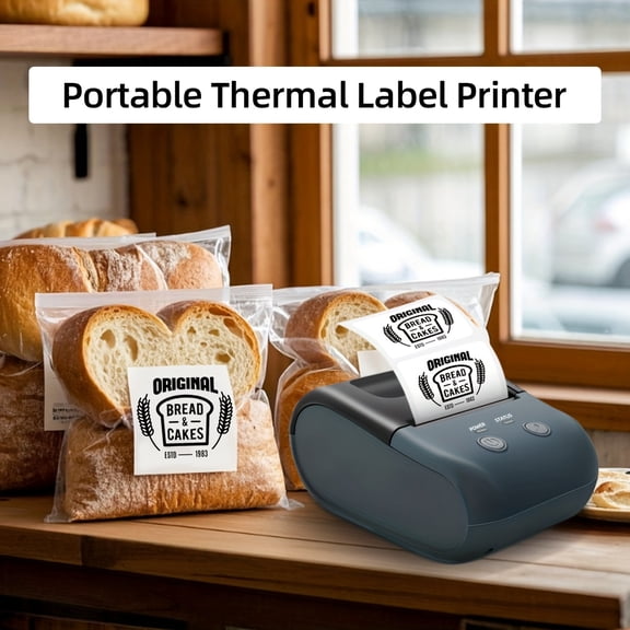 L7 Portable Wireless Label Printer, Using Thermal Technology, Seamless Label Manufacturer, Suitable for Transportation Labels, Inventory Management, And Home Organization, Barcode Printer