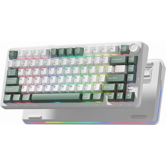L75 Wireless Gaming Keyboard, Creamy Mechanical Keyboard with Knob ...