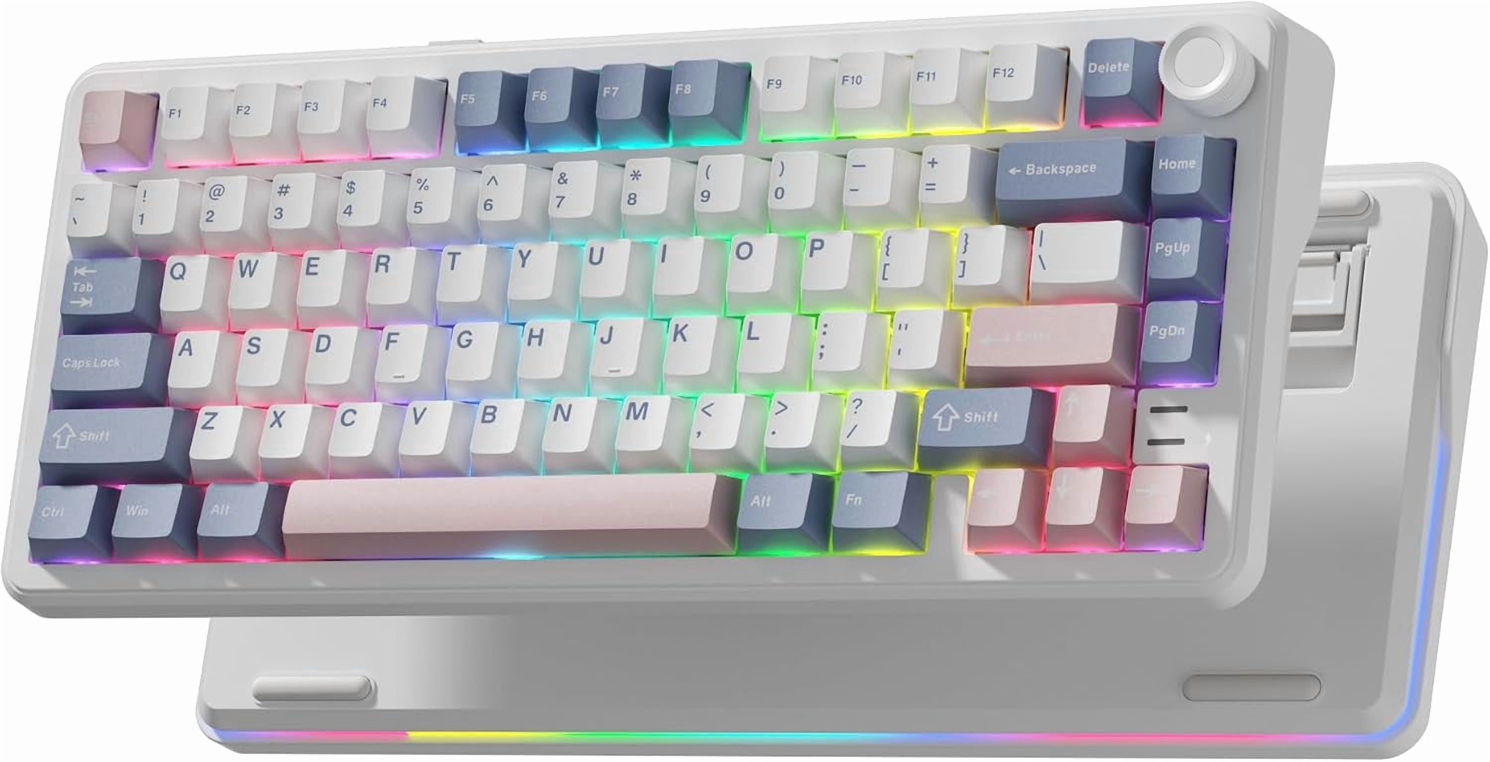 L75 Wireless Gaming Keyboard, Creamy Mechanical Keyboard with Knob ...