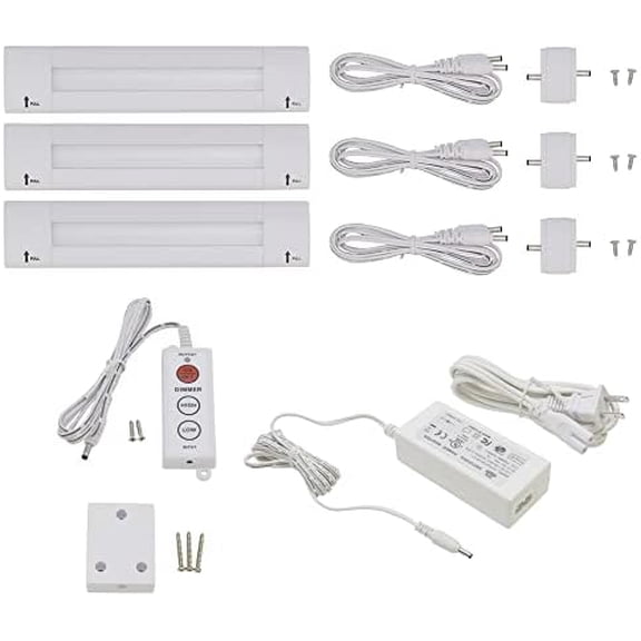 L8025 Lilium 6 Inch Warm White Modular LED Under Cabinet Lighting - Premium Kit (3 Panel)$$Tools & Hardware Other