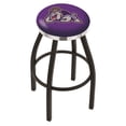 thumbnail image 1 of L8B2C James Madison 30" Swivel Bar Stool with a Black Wrinkle and Chrome Finish, 1 of 2