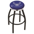 thumbnail image 1 of L8B2C U.S. Air Force 25" Swivel Counter Stool with a Black Wrinkle and Chrome Finish, 1 of 7
